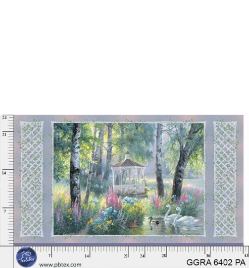 P & B Textiles - Garden Grace - 24" Garden Grace Panel, Multi