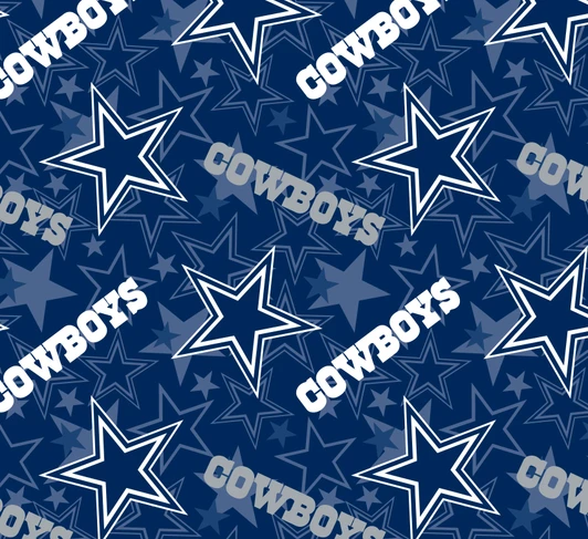 Fabric Traditions - NFL Fleece - Dallas Cowboys, Navy