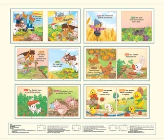Blank Quilting - Story Time II - 36" Fun At The Farm Book Panel, Cream