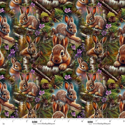 Blank Quilting - Babies in the Wild - Bear Allover, Dark Brown