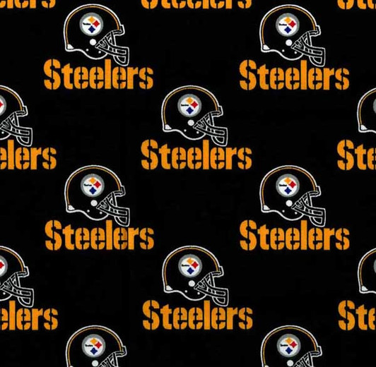 Fabric Traditions - NFL - Pittsburgh Steelers, Black