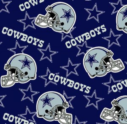 Fabric Traditions - NFL Fleece - Dallas Cowboys, Blue