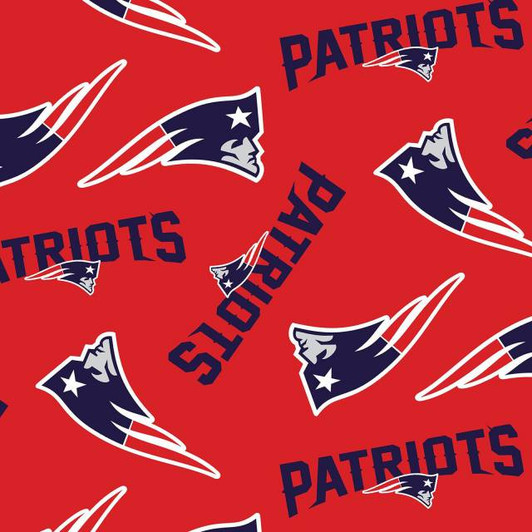 Fabric Traditions - NFL Fleece - New England Patriots, Red