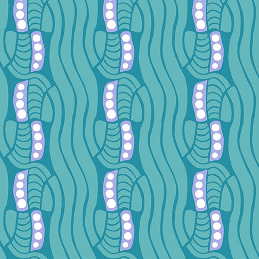 Andover - Bel Air, Stripe Geo, Teal