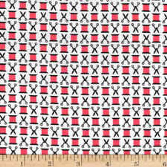 Michael Miller - Sewing Circle - Snips N' Spools, Watermelon