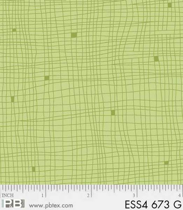 P&B Textiles - Bear Essentials 4 - Grid, Green