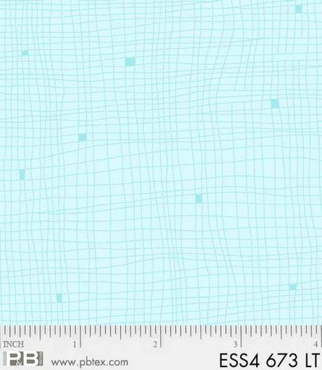 P&B Textiles - Bear Essentials 4 - Grid, Lt Teal