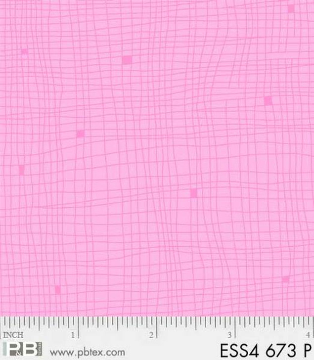 P&B Textiles - Bear Essentials 4 - Grid, Pink