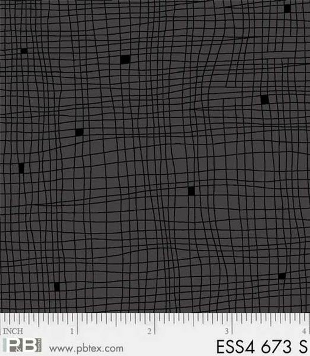 P&B Textiles - Bear Essentials 4 - Grid, Silver