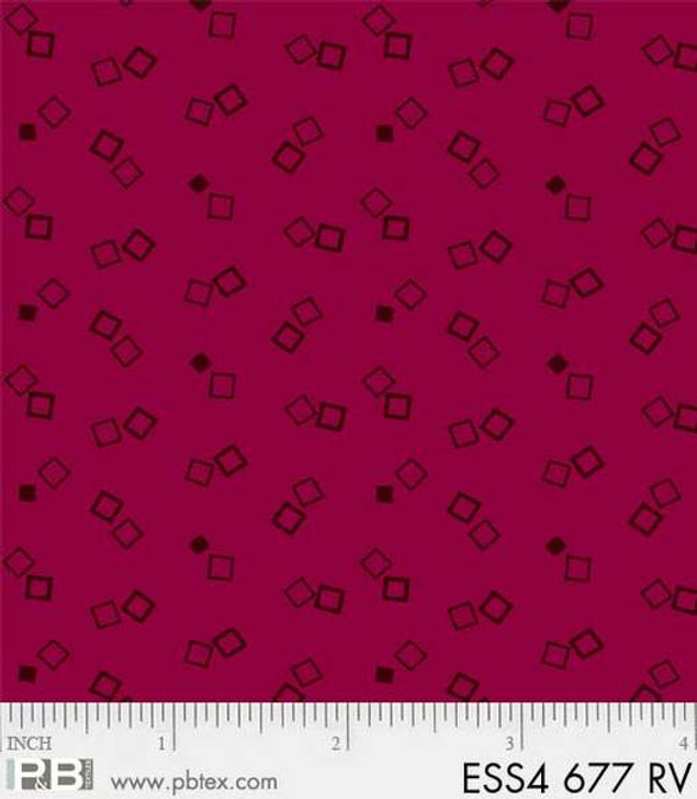 P&B Textiles - Bear Essentials 4 - Double Boxes, Red Violet