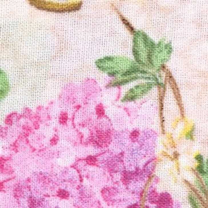 Wilmington Prints - Hydrangea Radiance - Large Hydrangeas, Pink