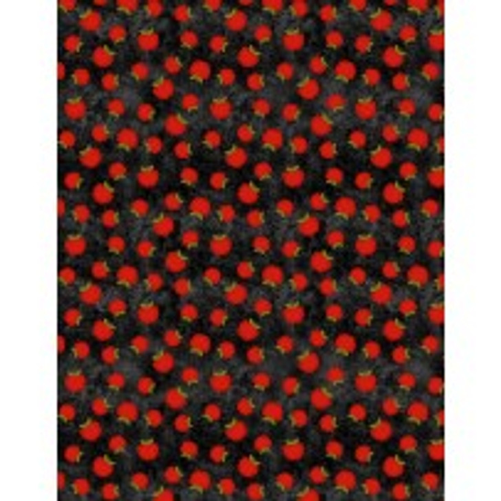 Wilmington Prints - The Way Home - Apples Allover, Black