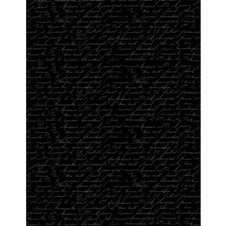 Wilmington Prints - Festive Forest - Script, Black