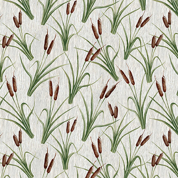 Blank Quilting - Lake Effects - Cattails, Tan