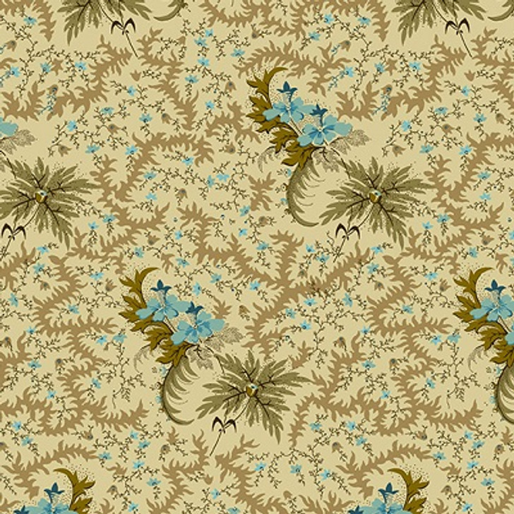 Andover - Rochester - Vine Floral, Khaki