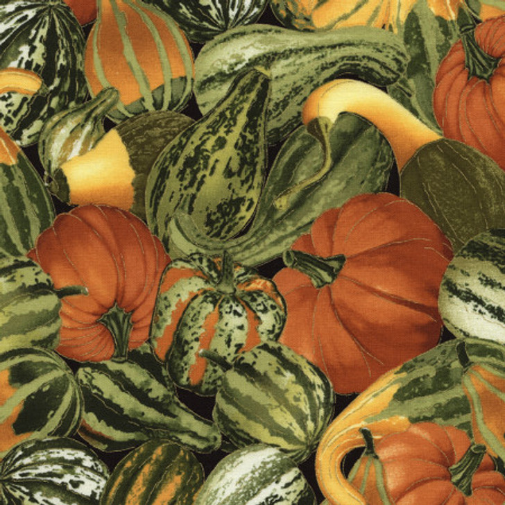 Timeless Treasures - Harvest - Pumpkins & Gourds, Multi