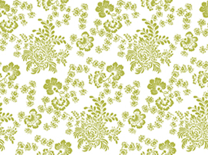 Quilting Treasures - Urban Chic - Olive Green Floral, White