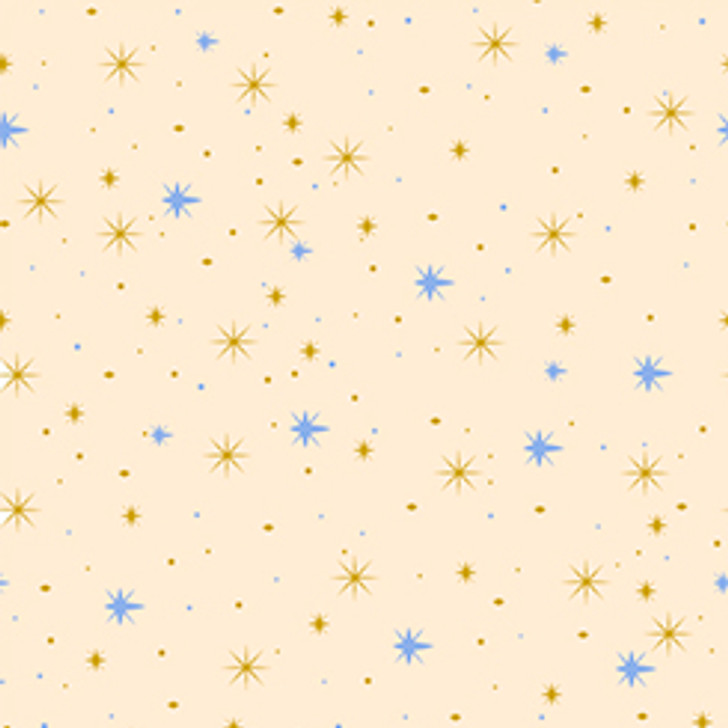 Quilting Treasures - Holy Gathering - Stars, Cream