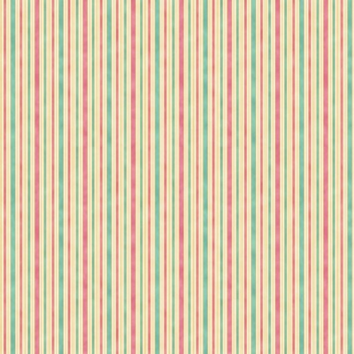 The Textile Pantry - Melba Metallic - Hampton Stripe, Pink/Teal