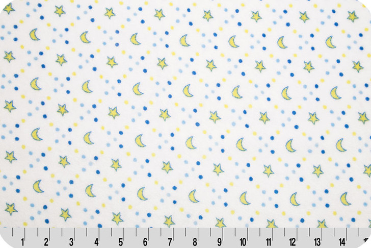 Shannon Fabrics - Cuddle Prints - Starlight, White