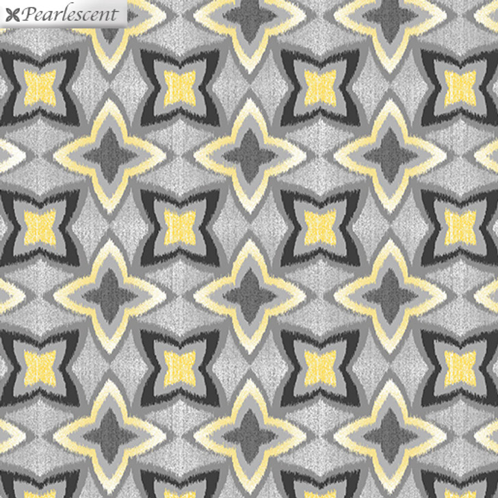 Kanvas Studio - Limoncello - Flower IKAT, Gray