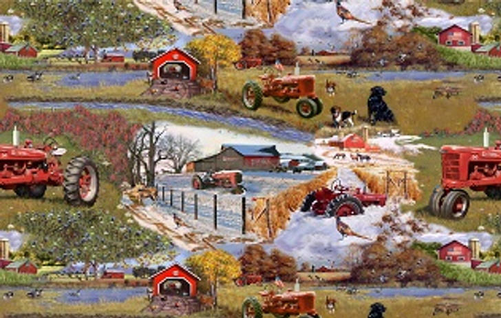 Print Concepts - Farmall Prints - Four Seasons Scenic, Multi