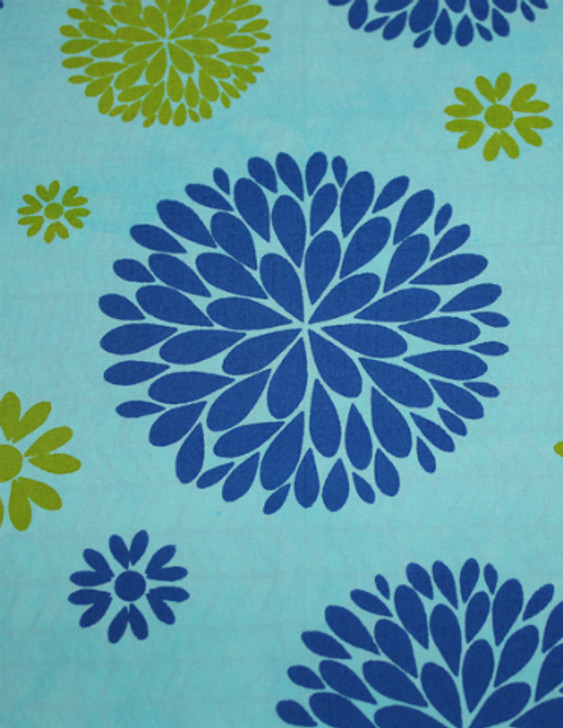 Anthology - Modern Batiks - Large Floral, Teal