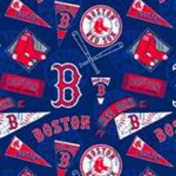 Fabric Traditions - MLB - Boston Red Sox, Red/Navy