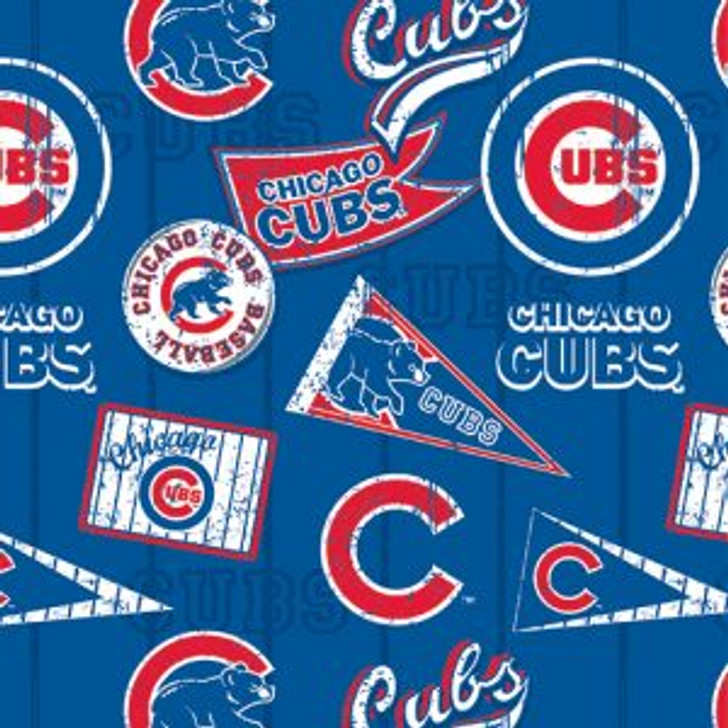 Fabric Traditions - MLB - Chicago Cubs - Banners, Blue