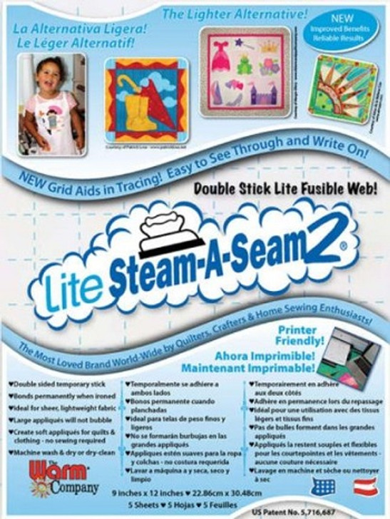 Lite Steam A Seam - 2  (5 CT) Double Stick Lite Fusible Web