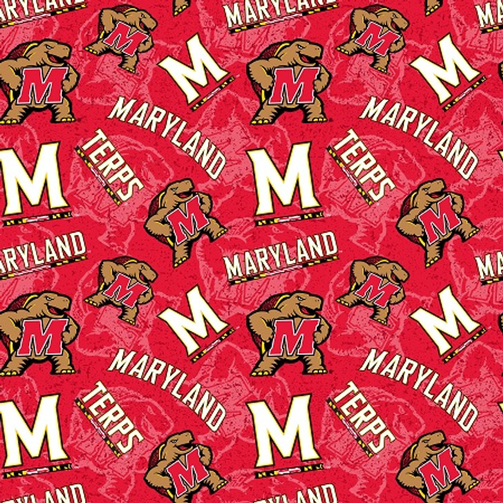 Sykel - College Prints - Maryland Terps, Red