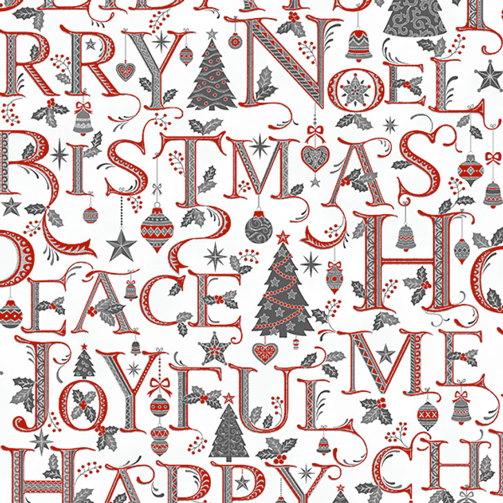 Hoffman California - Holiday Decadence - Christmas Letters, Silver