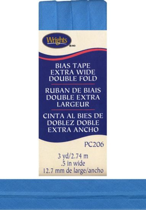 Double Fold Extra Wide Bias Tape - Porcelain Blue