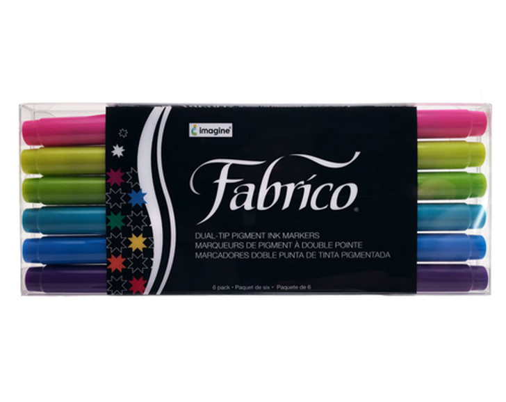Fabric Pen Makers - Set of 6 - Gemstones, Multi Color