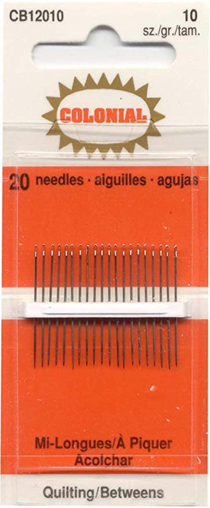 Needles - Colonial - Quilting Betweens Size 10