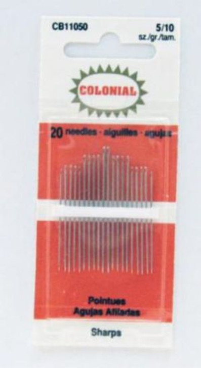 Needles - Colonial - Sharps Size 5/10