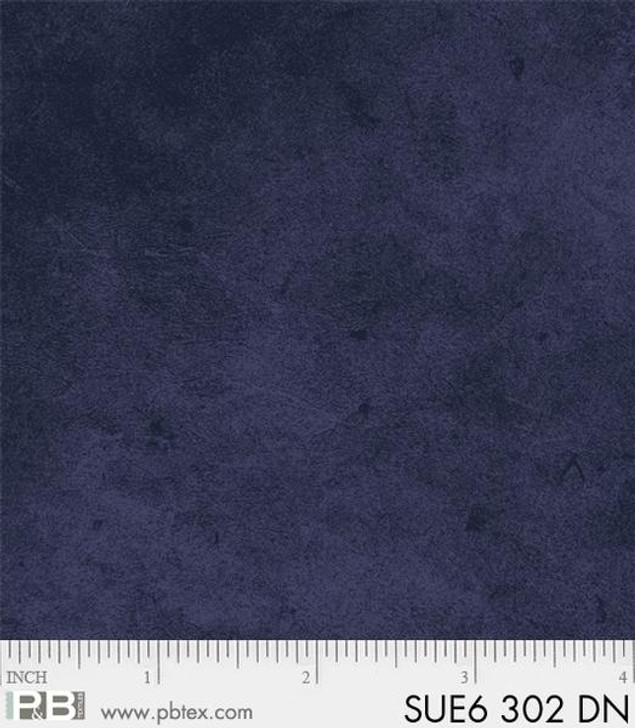 P & B Textiles - Suede 6, Navy