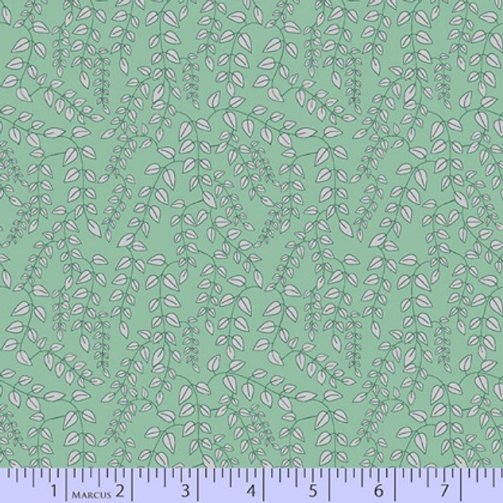 Marcus Fabrics - Dance at Dusk - Leafy Vine, Green