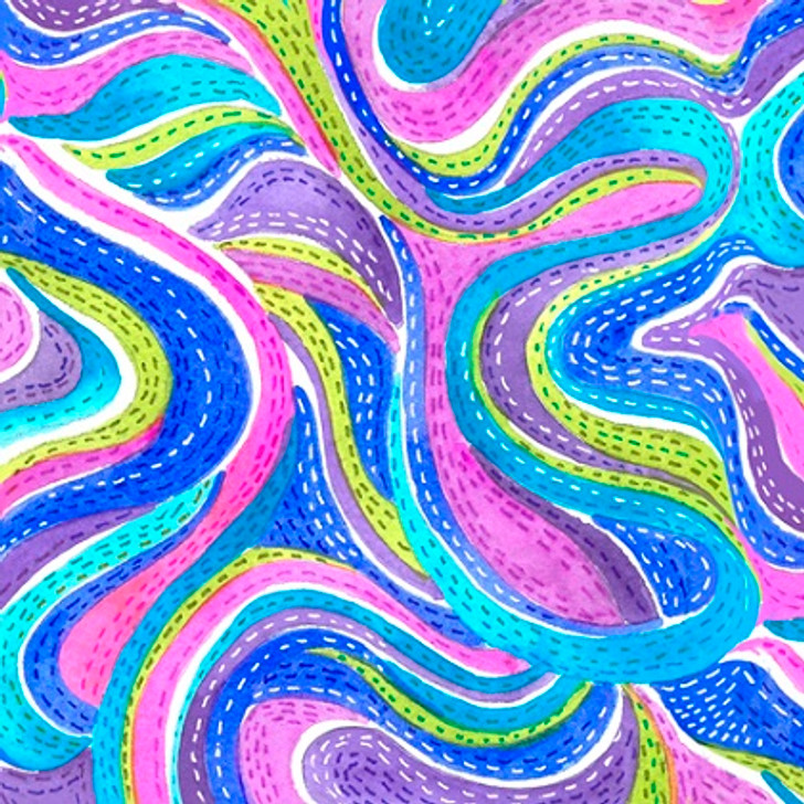 Quilting Treasures - Serafina - Swirl, Multi