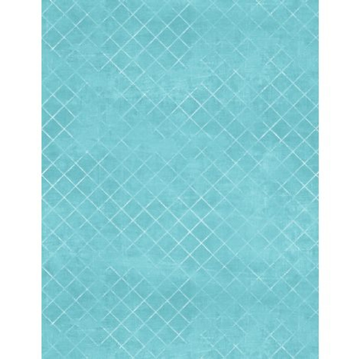 Wilmington Prints - 108" Essentials Trellis, Aqua