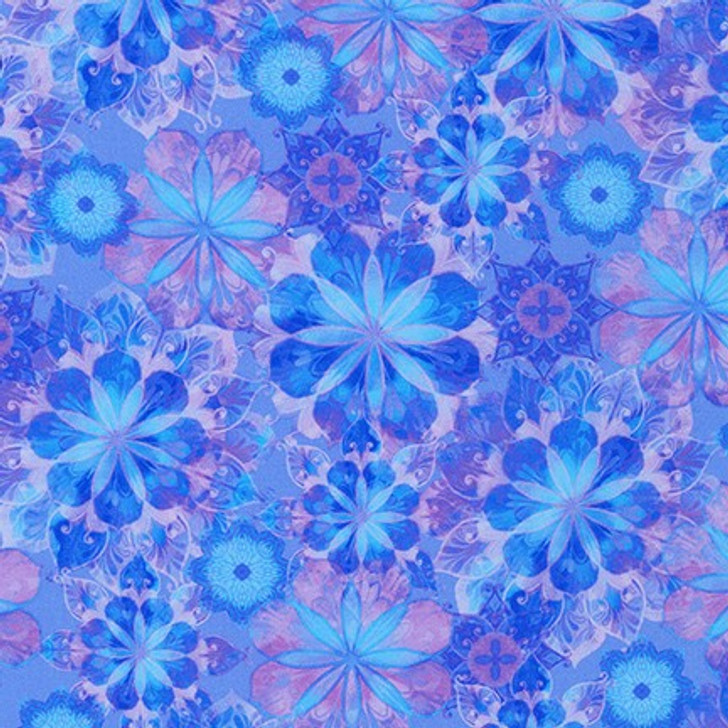 Robert Kaufman - Venice - Tonal Floral, Periwinkle