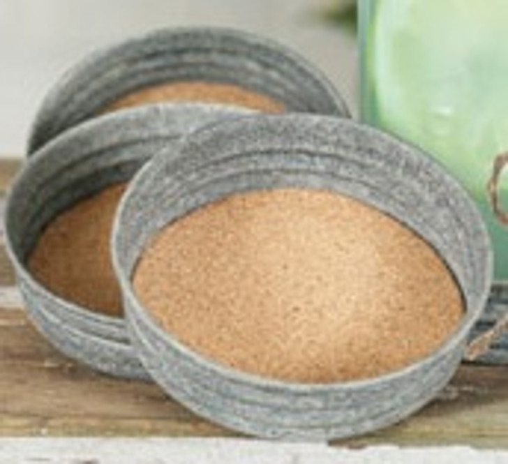 mason jar cork lid coaster