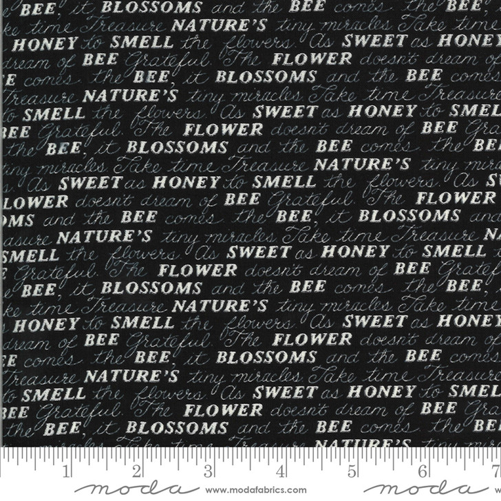 Moda - Bee Grateful - Sweet Words, Ebony