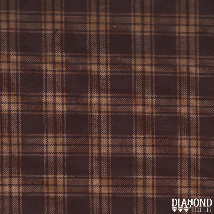 Diamond Textiles - Country Homespuns - Medium Plaid, Wine