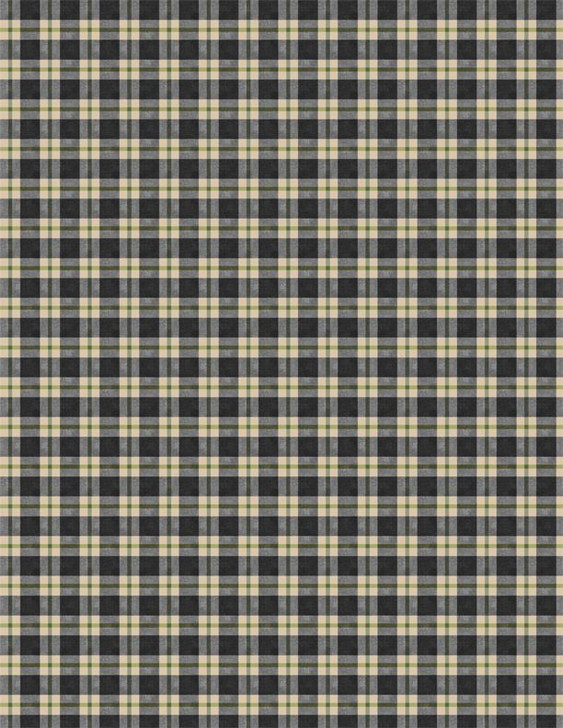 Wilmington Prints - Autumn Day - Plaid, Black