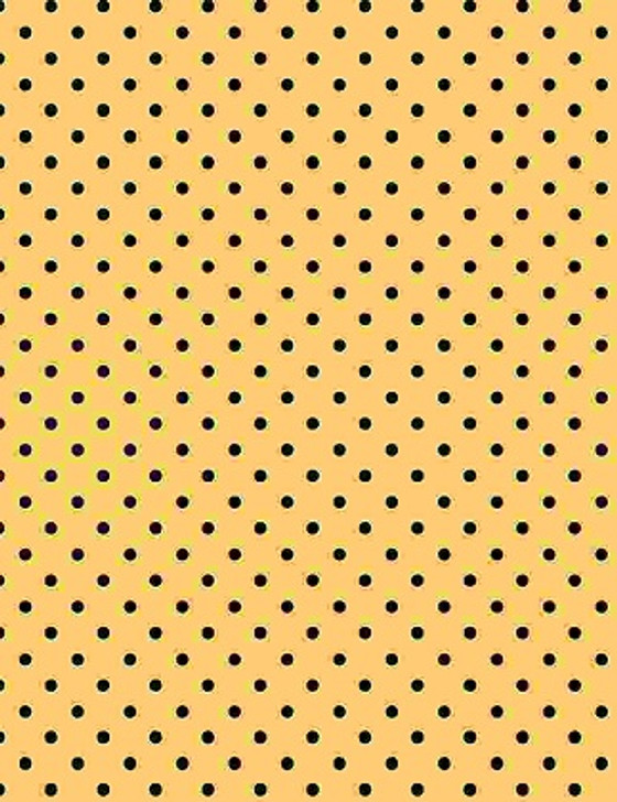 Timeless Treasures - DOT, Black on Honey