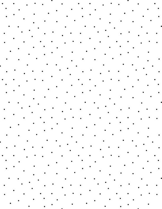 Wilmington Prints - Essential Pindots, Black on White