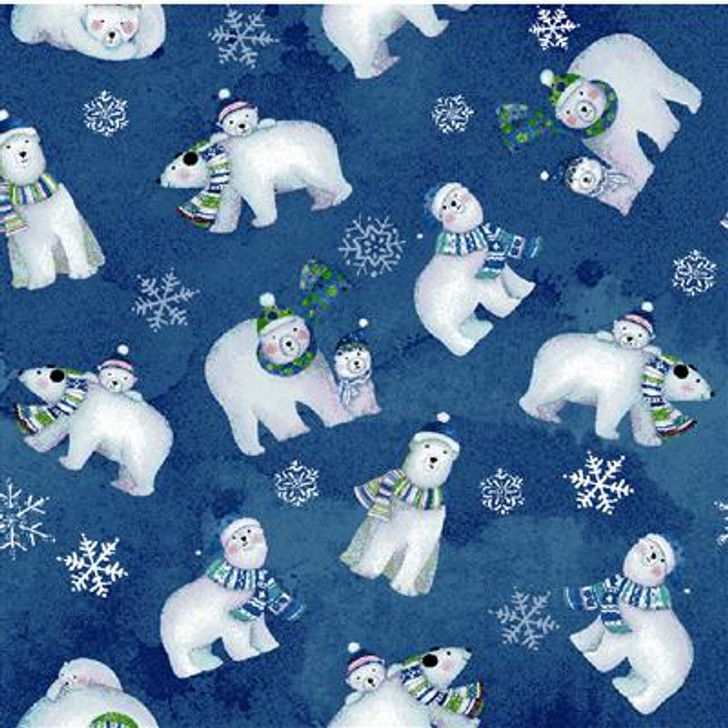 Clothworks - Snowville - Polar Bears, Lt Navy