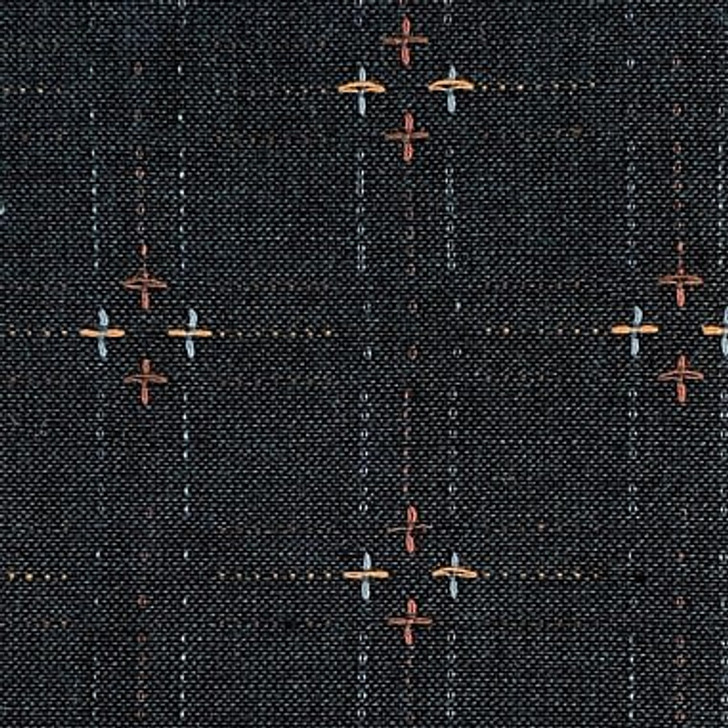 Diamond Textiles - Nikko Homespuns - Plus & Cross, Indigo Granite