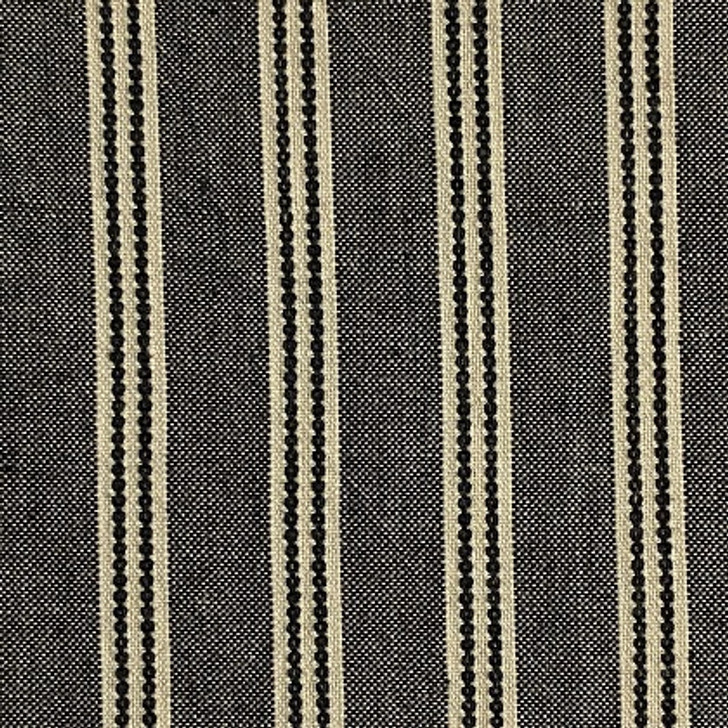 Diamond Textiles - Americana Homespuns -  Wide Stripe, Cream/Black